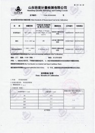 检测仪器报告证书：涂层测厚仪