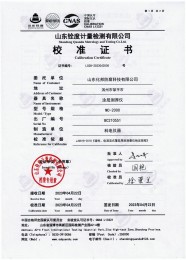 检测仪器报告证书：涂层测厚仪